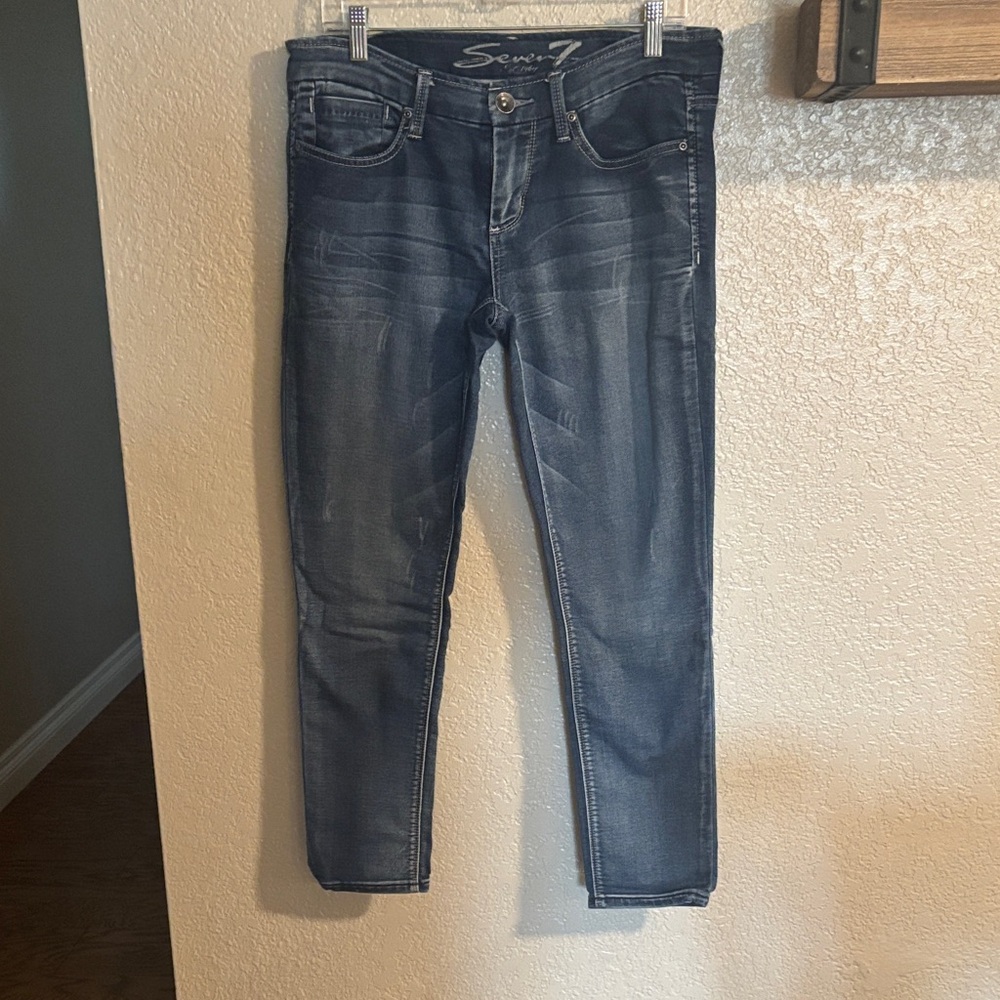 Seven7 women’s Dark Blue Skinny Jeans